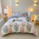 New Class A Thickened Furry Quilt Cover Student Dormitory Fresh Pure Cotton Bed Sheets Quilt Cover Pillow Cover Live Broadcast