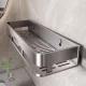 Gun ash bathroom storage rack wash basin without punching bathroom wall-mounted balcony wall bathroom storage rack