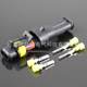 2-hole automotive waterproof plug 1.5 terminal connector Automotive universal connector socket Crimp line Nylon flame retardant