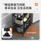 Removable kitchen storage rack floor-mounted multi-layer household oven microwave storage multi-function X pot storage rack