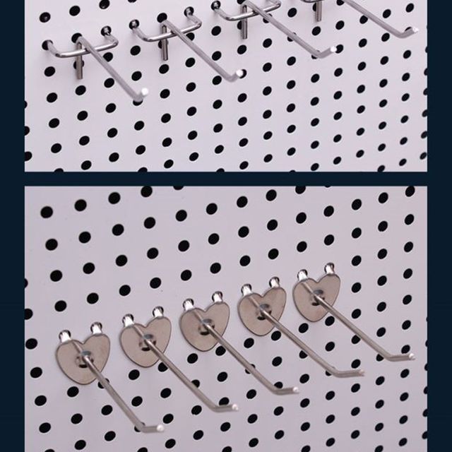 Boutique hole plate storage rack multi-hole plate mobile phone accessories hat display rack store hardware tool wall shelves