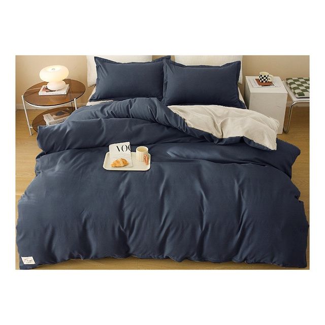 Four-piece quilt cover single dormitory m student quilt cover single autumn and winter bedding thickened sheet three-piece