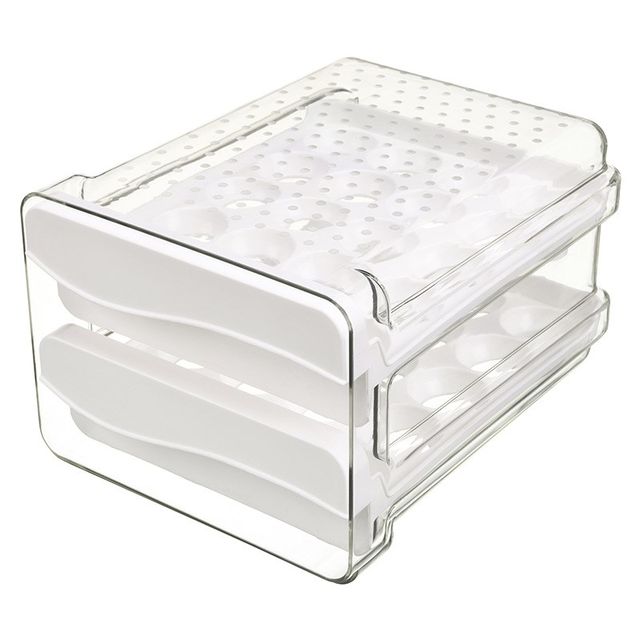 Transparent egg box drawer storage v box Kitchen egg box holder for refrigerator