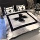 High-end light luxury b high-end ice silk four-piece set summer silky naked sleeping quilt cover bed sheet 2024 new bed