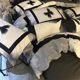 High-end light luxury b high-end ice silk four-piece set summer silky naked sleeping quilt cover bed sheet 2024 new bed