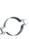 Telephone pole clamp lock street lamp pole galvanized flat iron pipe clamp fixing steel pipe clamp semicircular clip clamp clamp