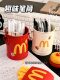 McDonald cute creative pen holder retro high-value personalized ornaments student desktop office stationery storage box