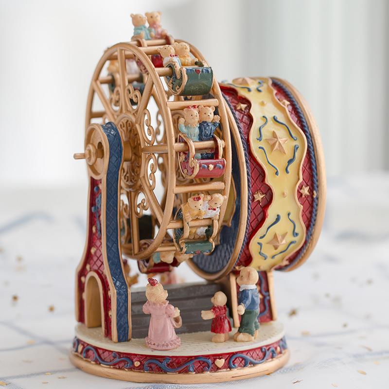 2024 NEW FERRIS MUSIC BOX LOVE HONEY ONLY FOR YOU WHEEL MUSIC BOX GIRL HEART PRACTICAL GIRLS CHILDRENS BIRTH