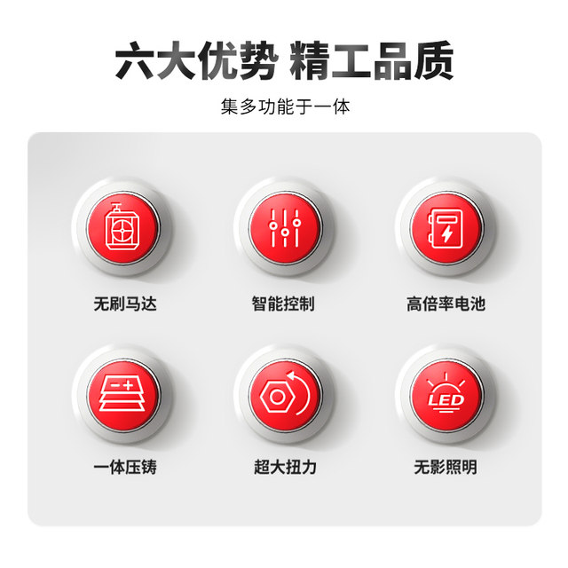 ROTAKE罗特电动扳手无刷智能冲击扳手架子工780牛大扭力锂电充电