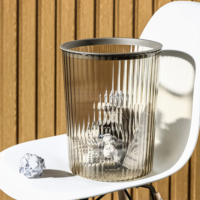 Large sanitation toilet plastic basket outdoor desktop classification uncovered hotel kitchen transparent household trash can