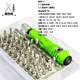 32-in-one screwdriver set mobile phone disassembly clock repair household hardware tool combination with magnetic multi-purpose batch head