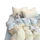 Girls' heart refreshing soft and glutinous washing cotton bedding four-piece set dormitory bed sheet quilt cover student three-piece set bed cover