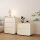 Simple and modern headgear bed cream style solid wood storage ultra narrow new three-layer light luxury WLY bedroom side storage bed