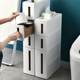 Japanese-style clip storage cabinet drawer kitchen refrigerator side cabinet ultra-narrow bathroom gap storage cabinet