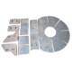 Nanchang Li 50 arc 0/7 port 50 mixer lining board flat concrete Pengfei mixer river leaf lining board