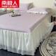 Antarctic people iced doodle children's bed sheet three-piece set household bed skirt style summer solid color ice silk cool mat air conditioning mat