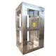 Stainless steel L-shaped corner air shower room dust-free workshop for direct inlet and side-out induction interlocking air shower room cargo shower equipment
