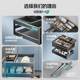 Four-season Muge pull basket kitchen cabinet damping drawer type bowl and dish basket full aluminum bowl rack pump storage tool cabinet
