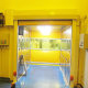 Pvc fast door cargo shower room purification project automatic induction roller shutter door dust-free workshop cargo passage air shower room