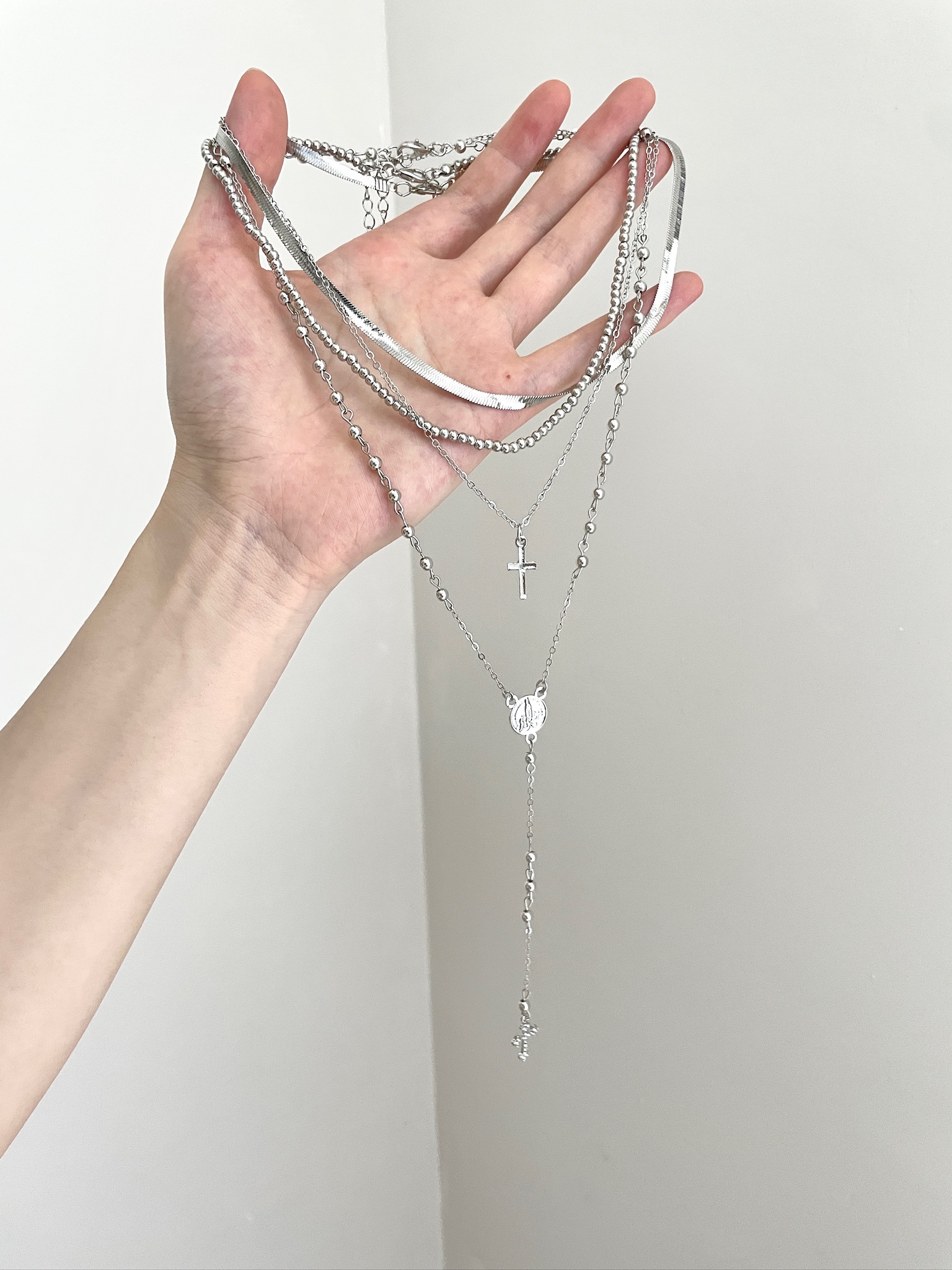 Vintage古着 The saint prays for the cross项链