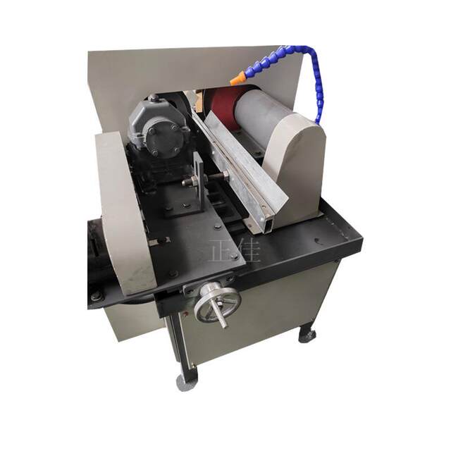 Small tabletop water grinding round tube polishing machine stainless steel aluminum pipe weld grinding machine centerless outer circle electric rust removal machine