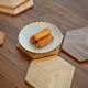 Black walnut solid wood thermal insulation coatings, anti-scalding water cups, tea cups, pot holders, pots, meal plates, pot cushion pads