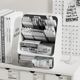 Inclined pen holder office desktop light luxury high-end children's stationery dormitory desk storage rack student storage