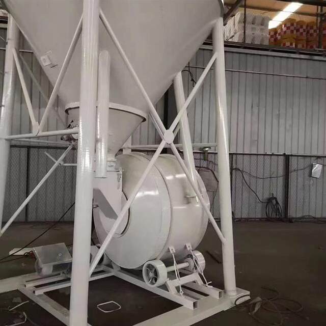 Dry powder storage tank 35T vertical mortar mixing tank Plastering dry powder mortar silo integrated machine
