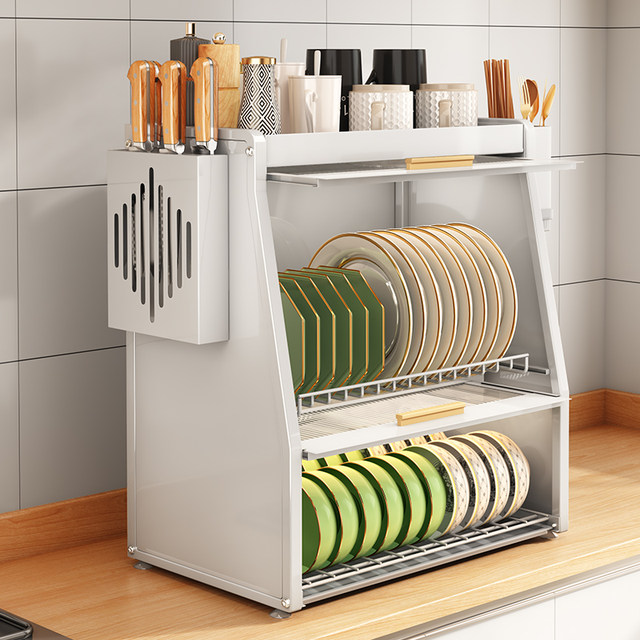 Kitchen cupboard storage rack, dish storage box, household tableware, E, small bowl rack, drain rack, bowls and chopsticks storage
