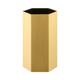 Selection of light luxury metal stainless steel hexagonal diamond pen holder stationery storage barrel desktop ornament hexagonal storage barrel