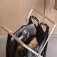 Manufacturer direct sales garbage rack, iron-made portable folding garbage rack, simple storage rack, kitchen handbag rack