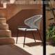 Open-air small balcony table cover chair three pieces 653-65 casual table combination time chairs one table two rattan chairs internet celebrity