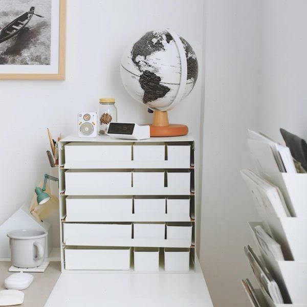 Envelope disk desktop storage box with lid dustproof sorting box bedroom storage small box drawer sorting storage box