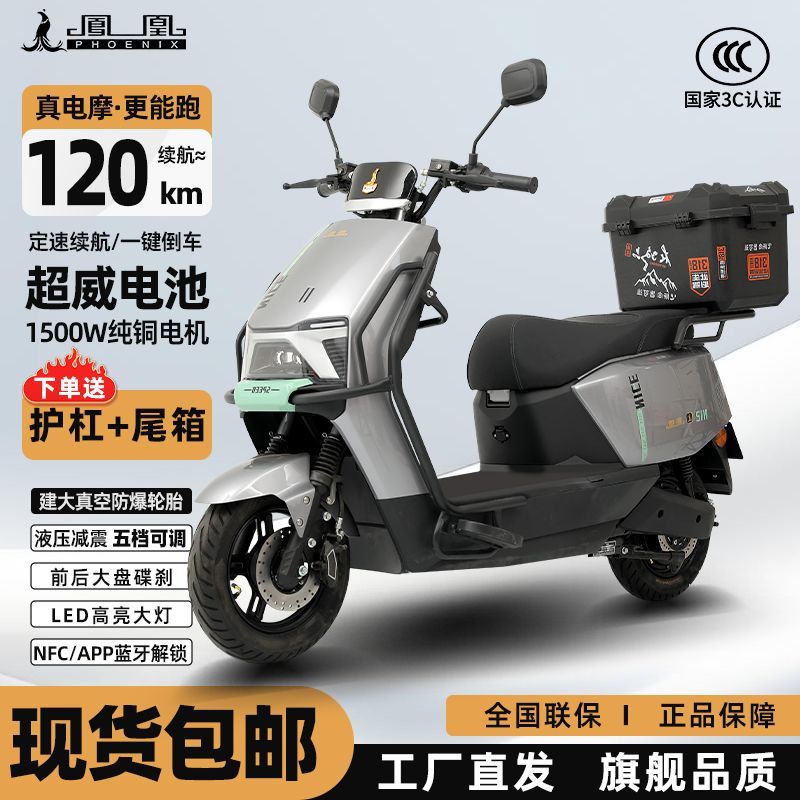 Электрический мотоцикл Phoenix Electric Motorcycle Электромобиль для взрослых, самокат на вынос, длительный срок службы батареи, 2025 новый электрический мотоцикл-скутер Изображение 1