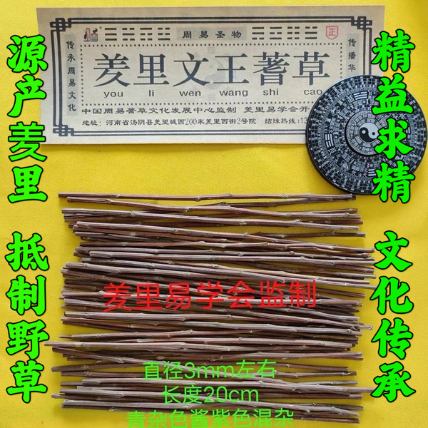 正品蓍草正宗蓍草筹策蓍草羑里蓍草筹策工具文王蓍草卦大衍筮法