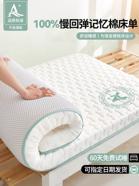 2025新款乳胶床垫宿舍床单单件学生软垫家用单人记忆棉被单被褥子