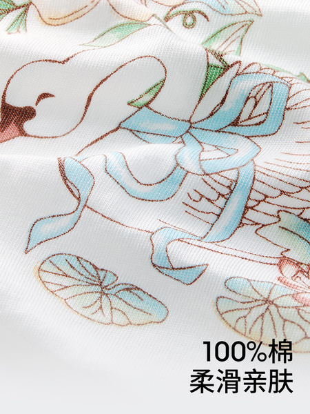 贝肽斯[小凉皮]婴儿衣服夏季薄款宝宝连体衣七分袖睡衣纯棉空调服 — 5