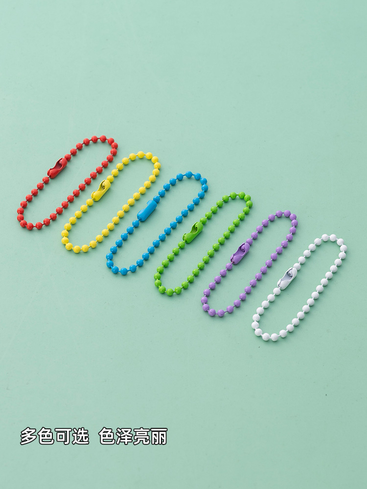 20 PIECES OF DIY JEWELRY ACCESSORIES COLOR LACQUER BEAD CHAIN WAVE BEAD CHAIN CANDY COLOR HANDMADE MATERIAL CANDY COLOR CHAIN