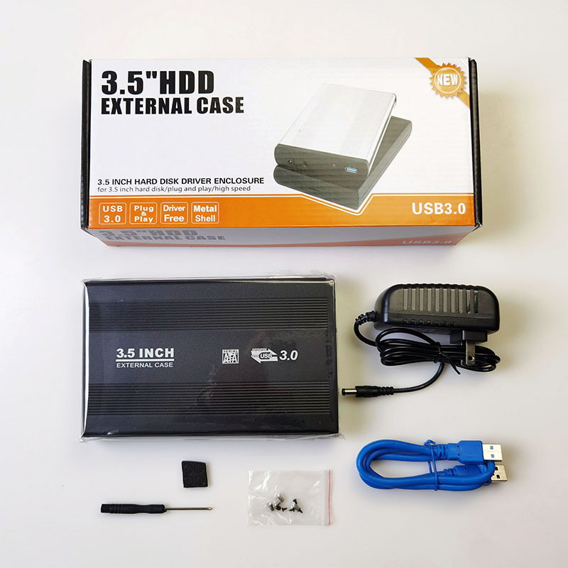 금속 3.5인치 알루미늄 합금 SATA 직렬 포트 - USB3.0 데스크탑 외부 모바일 하드 드라이브 박스 공장 소스