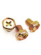 GB29.2 Color-plated zinc cross groove outer hexagon screw rod Galvanized pocket bolt Concave brain screw M4M5M6M8