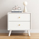 Solid wood rubber wooden bedside table Wasabi style home bedroom bedside simple modern storage cabinet storage cabinet small cabinet