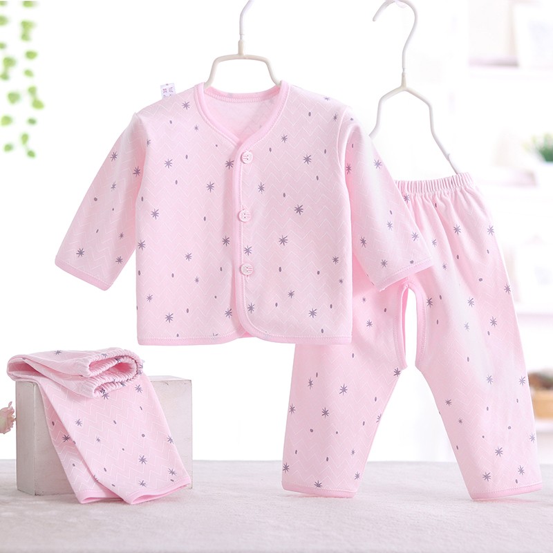 NEWBORN CLOTHES COTTON SPRING AND AUTUMN CLOTHES BABY MONK CLOTHES NEWBORN BABY UNDERWEAR THREE-PIECE SET M302