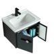 Space aluminum cabinet skin-sensing integrated basin intelligent bathroom storage cabinet ceramic integrated basin intelligent mirror cabinet combination bathroom cabinet