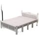 No installation home folding bed adult double bed single bed lunch bed rental house iron frame hardwood board simple bed
