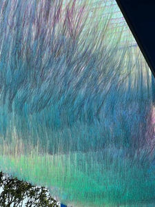 Trendy Colorful Rain Curtain Backdrop for Birthday Party Decoration with Tassels and Starry Sky Ceiling Props
