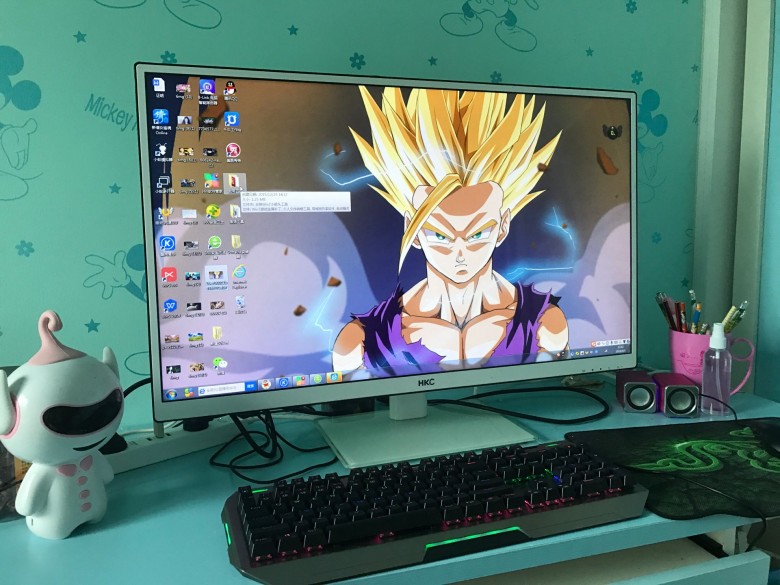 32인치 초박형 HKC P320 PLUS HUIKE 모니터는 벽걸이형 IPS 컴퓨터 게임 화면을 지원합니다