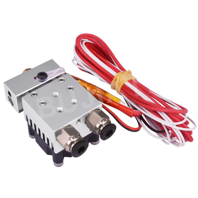 3D printer accessories Single-head color mixing plus extrusion kit Two in and one out Two-color print head Heating hot end