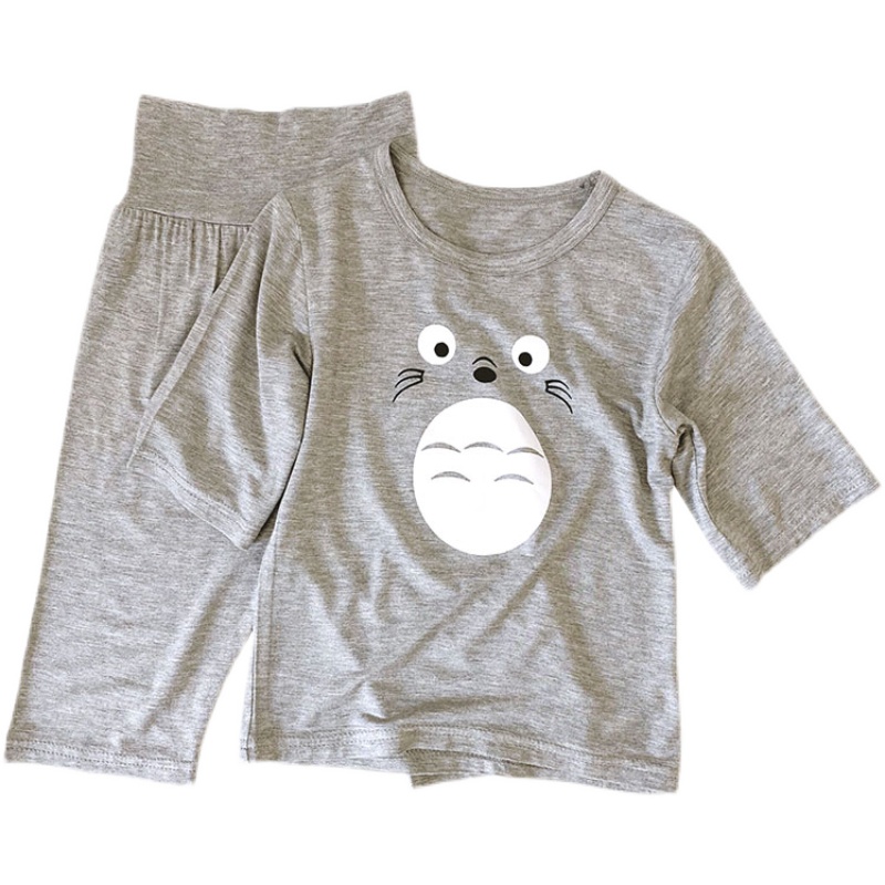 CHILDRENS PAJAMAS MODAL SUMMER THIN THREE-QUARTER-SLEEVE LOOSE 2-3 YEARS OLDS BOYS GIRLS AND CHILDRENS AIR-CONDITIONED SUITS