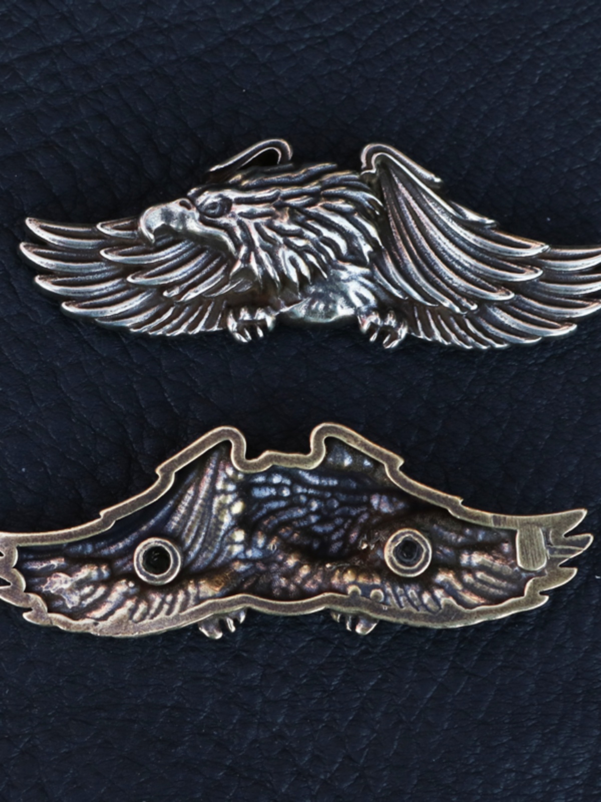 [SEIKO] BRASS ORNAMENTAL BUCKLE FLYING EAGLE FINANCIAL CLOTH BUCKLE HANDMADE LEATHER GOODS LEATHER CARVING ACCESSORIES