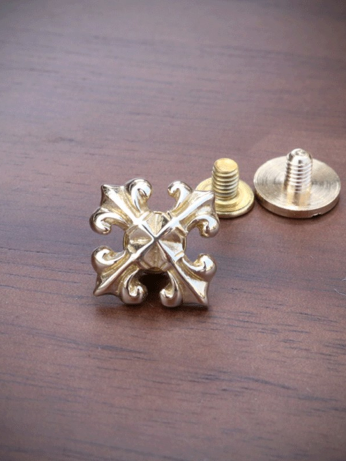 [ANCIENT SEIKO] BRASS RETRO CRO HEART DECORATION BUCKLE WEALTH CLOTH BUCKLE HANDMADE DIY LEATHER ACCESSORIES